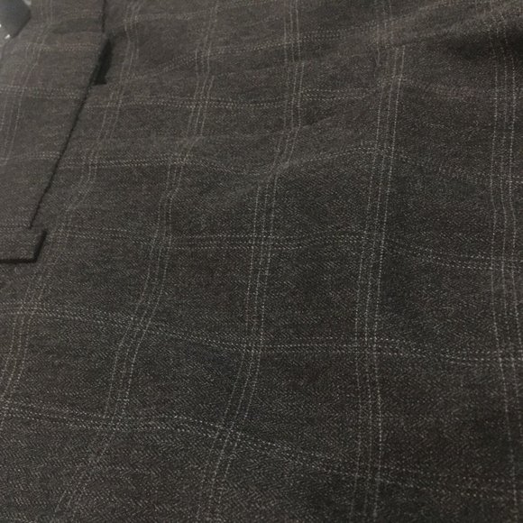 H&M Windowpane Gray Womens Pants Size 6 Bootleg - Picture 2 of 5